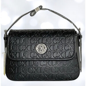 New CXL by Christian Lacroix – Clara Embossed Logo Shoulder Bag